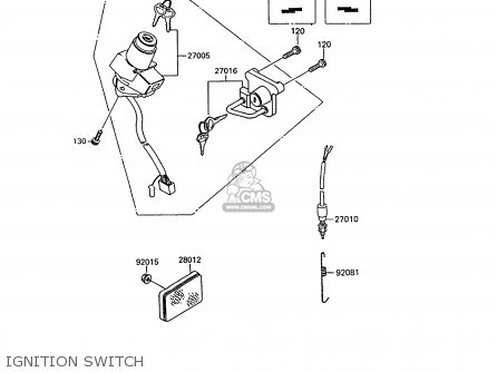 IGNITION SWITCH - KL600B9 KLR600 1994 ITALY