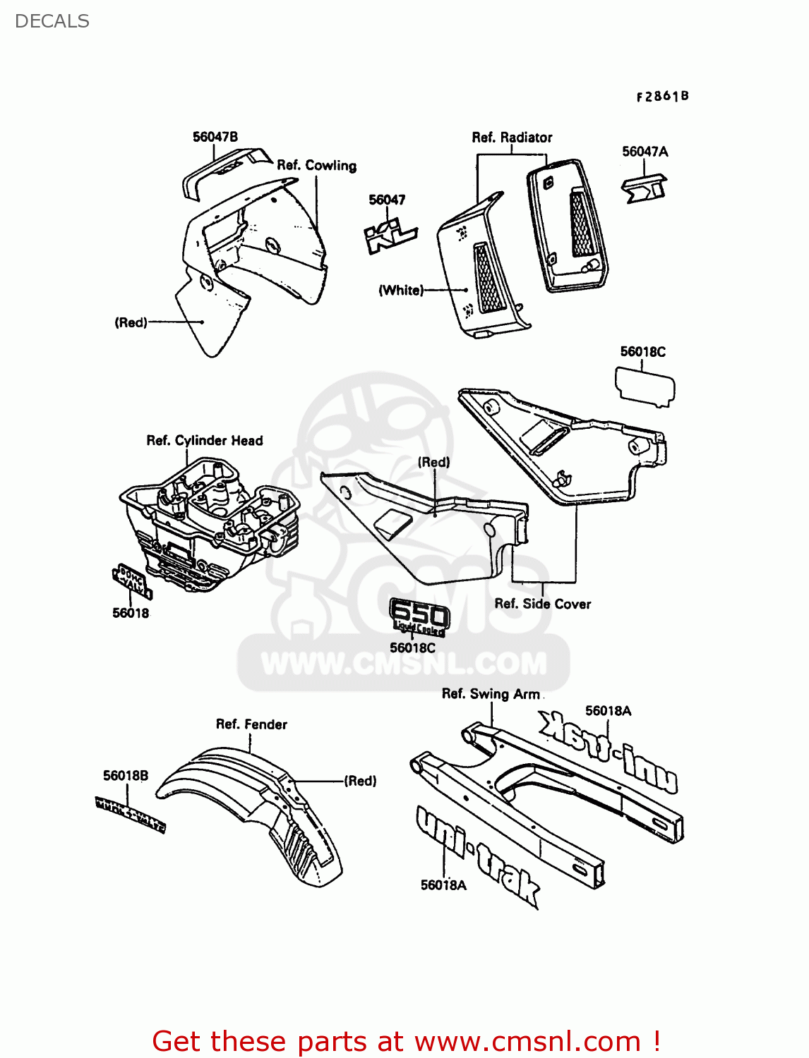 DECALS KL650A1 KLR650 1987 EUROPE FR UK AR FG GR IT NR SD SP ST