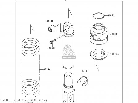 SHOCK ABSORBER(S) - KL650A11 KLR650 1997 USA CALIFORNIA CANADA