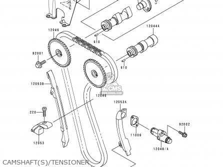 CAMSHAFT(S)/TENSIONER - KL650A12 KLR650 1998 USA CALIFORNIA CANADA