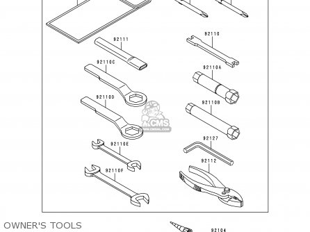 OWNER'S TOOLS - KL650A12 KLR650 1998 USA CALIFORNIA CANADA
