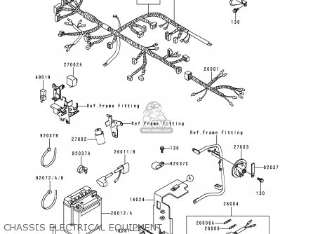 CHASSIS ELECTRICAL EQUIPMENT - KL650A13 KLR650 1999 USA CALIFORNIA CANADA