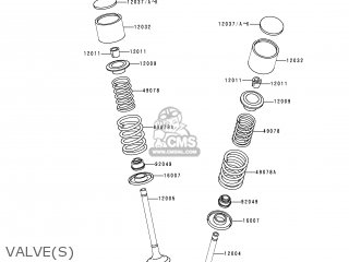 VALVE(S) - KL650A14 KLR650 2000 USA CALIFORNIA CANADA