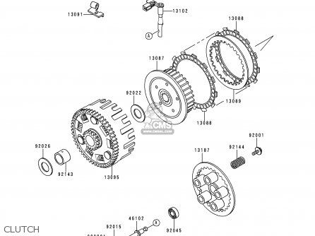 CLUTCH - KL650A14 KLR650 2000 USA CALIFORNIA CANADA
