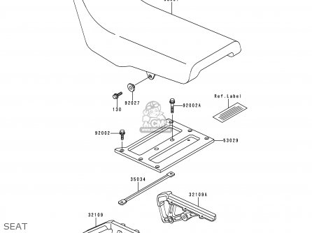 SEAT - KL650A14 KLR650 2000 USA CALIFORNIA CANADA
