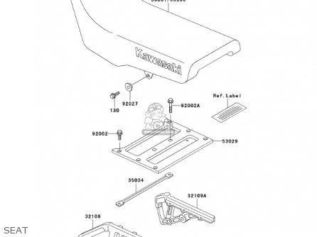 SEAT - KL650A15 KLR650 2001 USA CALIFORNIA CANADA