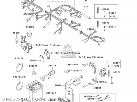 CHASSIS ELECTRICAL EQUIPMENT - KL650A15 KLR650 2001 USA CALIFORNIA CANADA