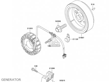 GENERATOR - KL650A15 KLR650 2001 USA CALIFORNIA CANADA
