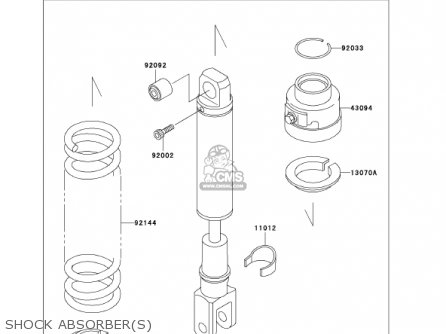 SHOCK ABSORBER(S) - KL650A15 KLR650 2001 USA CALIFORNIA CANADA