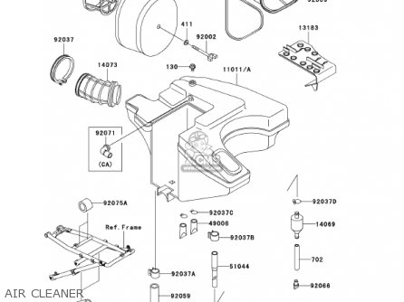 AIR CLEANER - KL650A16 KLR650 2002 USA CALIFORNIA CANADA