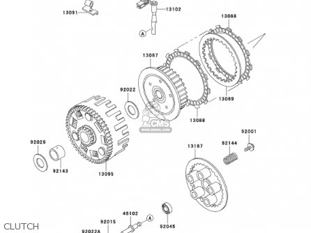 CLUTCH - KL650A16 KLR650 2002 USA CALIFORNIA CANADA