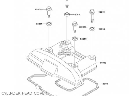 CYLINDER HEAD COVER - KL650A16 KLR650 2002 USA CALIFORNIA CANADA