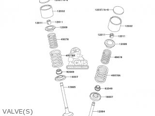 VALVE(S) - KL650A17 KLR650 2003 USA CALIFORNIA CANADA
