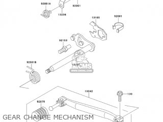 GEAR CHANGE MECHANISM - KL650A17 KLR650 2003 USA CALIFORNIA CANADA