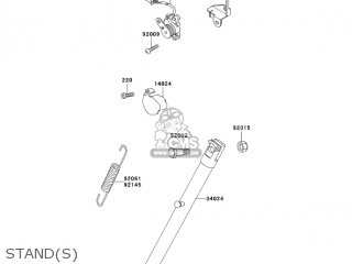 STAND(S) - KL650A17 KLR650 2003 USA CALIFORNIA CANADA