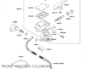 FRONT MASTER CYLINDER - KL650A18 KLR650 2004 USA CALIFORNIA CANADA