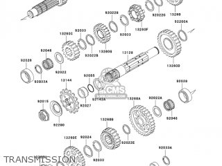 TRANSMISSION - KL650A18 KLR650 2004 USA CALIFORNIA CANADA