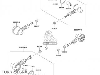 TURN SIGNALS - KL650A19 KLR650 2005 USA CALIFORNIA CANADA