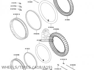 WHEELS/TIRES (A18/A19) - KL650A19 KLR650 2005 USA CALIFORNIA CANADA