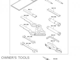 OWNER'S TOOLS - KL650A19 KLR650 2005 USA CALIFORNIA CANADA