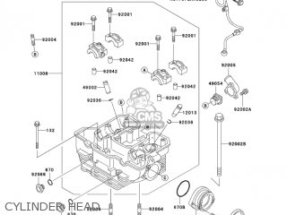 CYLINDER HEAD - KL650A19 KLR650 2005 USA CALIFORNIA CANADA