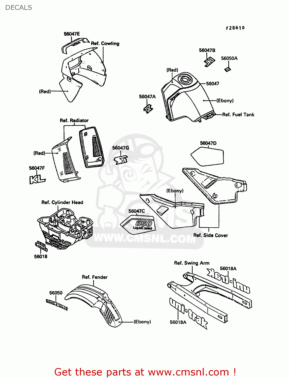 DECALS KL650A2 KLR650 1988 EUROPE UK FR AR FG GR IT NR SD SP ST