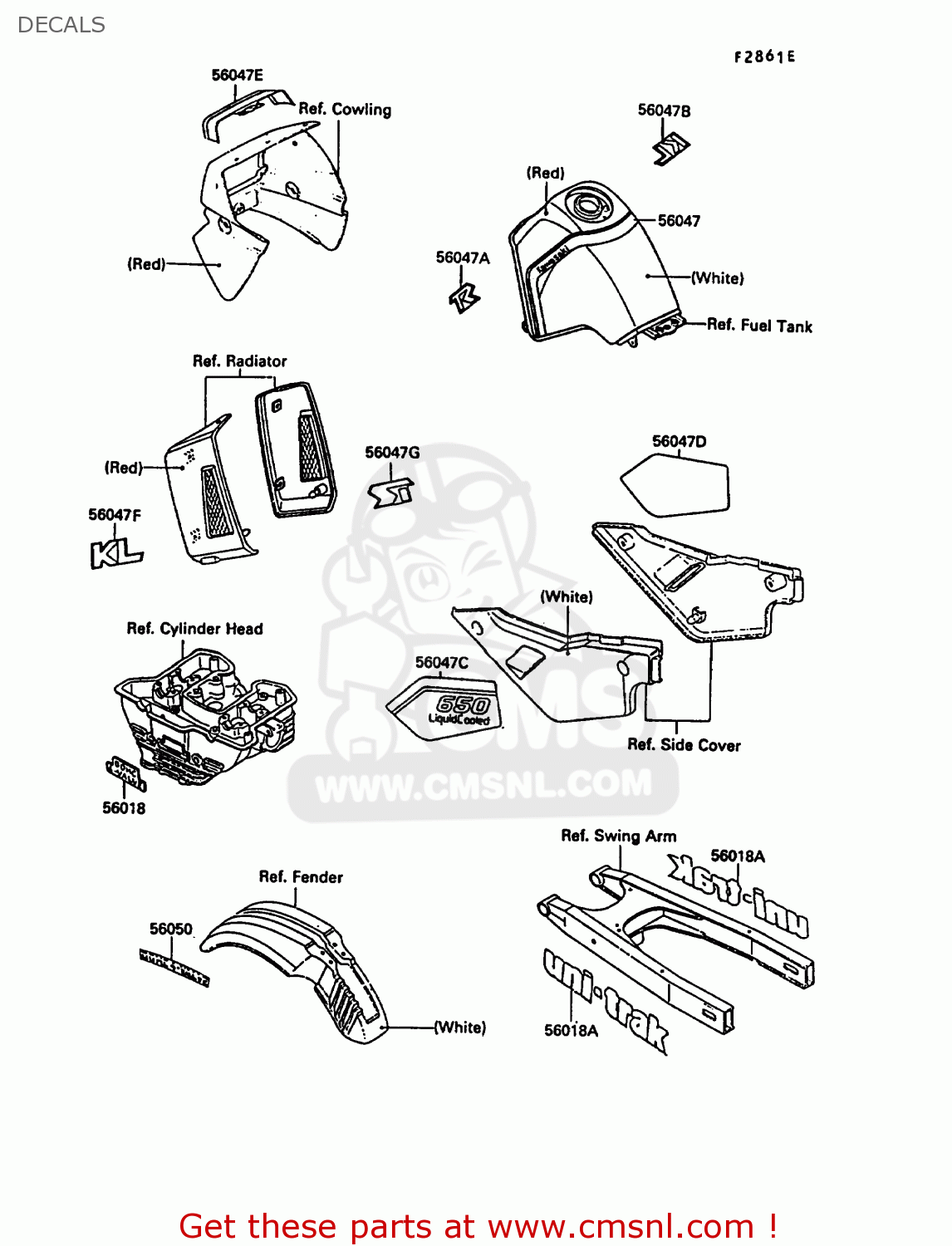 DECALS KL650A2 KLR650 1988 EUROPE UK FR AR FG GR IT NR SD SP ST