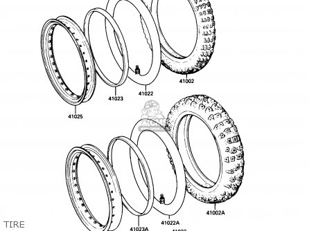 TIRE - KL650A2 KLR650 1988 USA CALIFORNIA CANADA