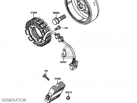 GENERATOR - KL650A3 KLR650 1989 EUROPE UK GR NR SD