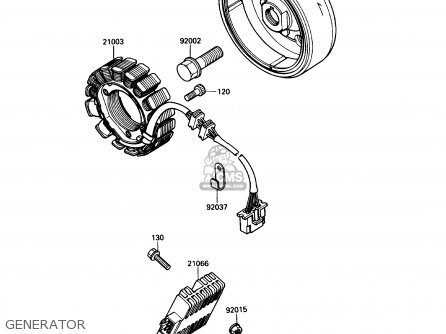 GENERATOR - KL650A4 KLR650 1990 USA CALIFORNIA CANADA