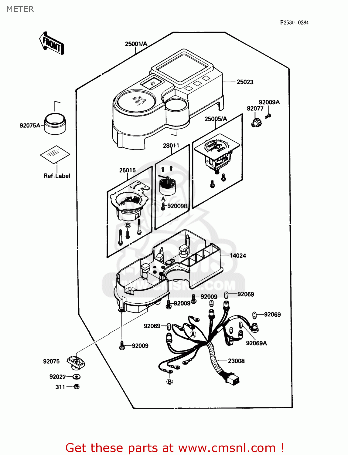 METER KL650A5 KLR650 1991 USA CALIFORNIA CANADA