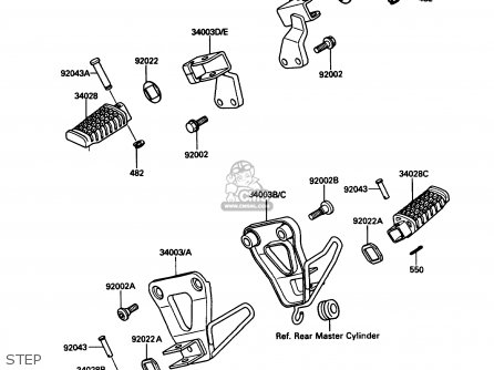STEP - KL650A5 KLR650 1991 USA CALIFORNIA CANADA