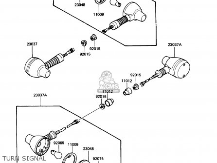 TURN SIGNAL - KL650A5 KLR650 1991 USA CALIFORNIA CANADA