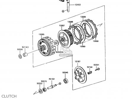 CLUTCH - KL650A6 KLR650 1992 USA CALIFORNIA CANADA