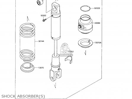 SHOCK ABSORBER(S) - KL650A6 KLR650 1992 USA CALIFORNIA CANADA