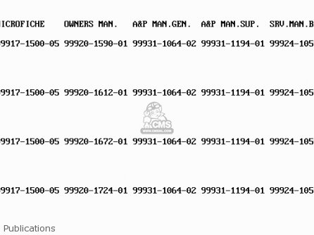Publications - KL650A6 KLR650 1992 USA CALIFORNIA CANADA