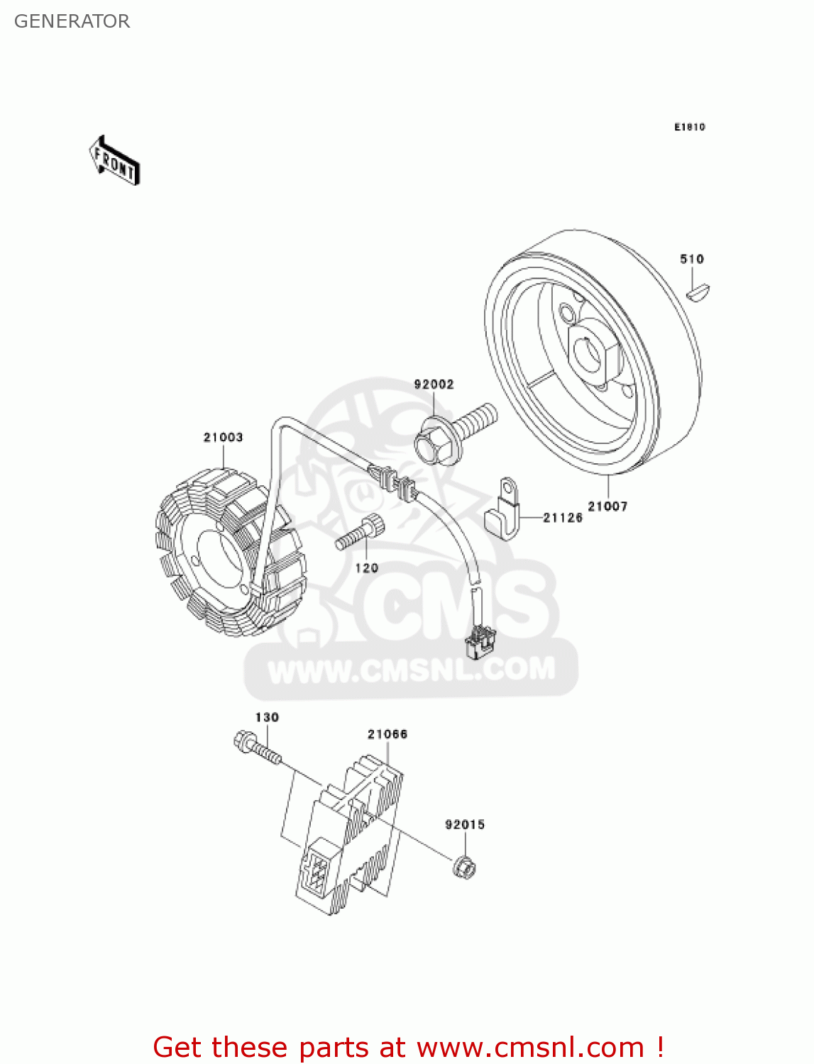 GENERATOR KL650A6F KLR650 2006 USA CALIFORNIA CANADA