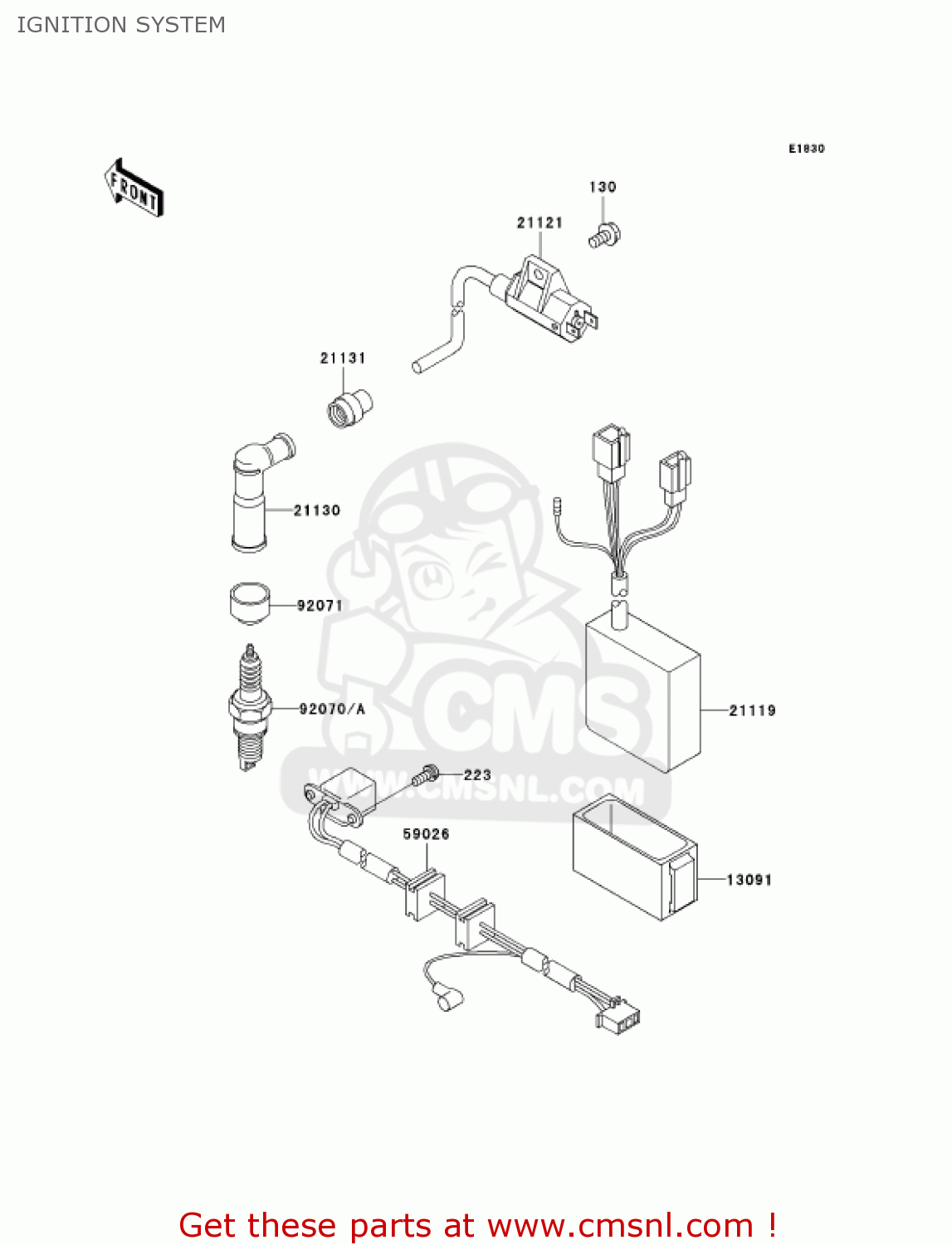 IGNITION SYSTEM KL650A6F KLR650 2006 USA CALIFORNIA CANADA