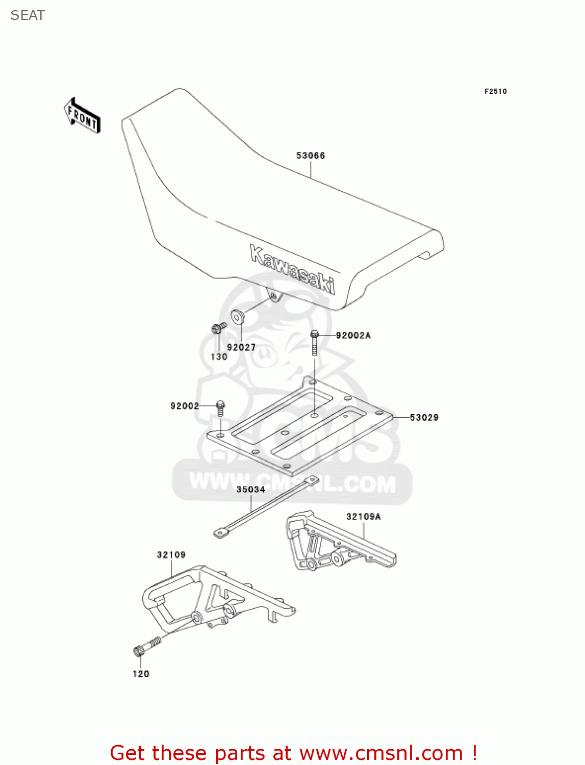 SEAT KL650A6F KLR650 2006 USA CALIFORNIA CANADA