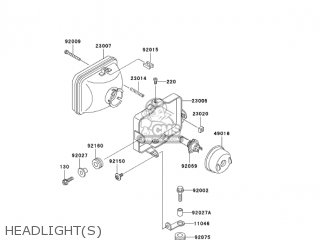 HEADLIGHT(S) - KL650A6F KLR650 2006 USA CALIFORNIA CANADA