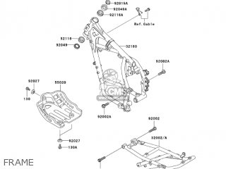 FRAME - KL650A6F KLR650 2006 USA CALIFORNIA CANADA
