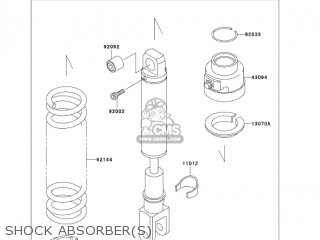 SHOCK ABSORBER(S) - KL650A6F KLR650 2006 USA CALIFORNIA CANADA