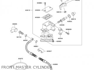 FRONT MASTER CYLINDER - KL650A6F KLR650 2006 USA CALIFORNIA CANADA