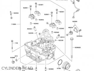CYLINDER HEAD - KL650A6F KLR650 2006 USA CALIFORNIA CANADA