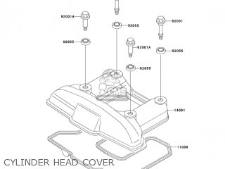 CYLINDER HEAD COVER - KL650A6F KLR650 2006 USA CALIFORNIA CANADA