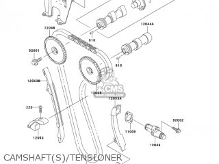 CAMSHAFT(S)/TENSIONER - KL650A6F KLR650 2006 USA CALIFORNIA CANADA