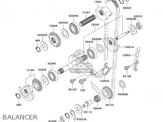 BALANCER - KL650A6F KLR650 2006 USA CALIFORNIA CANADA