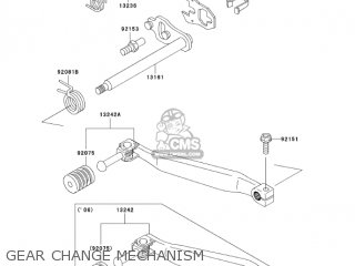 GEAR CHANGE MECHANISM - KL650A6F KLR650 2006 USA CALIFORNIA CANADA