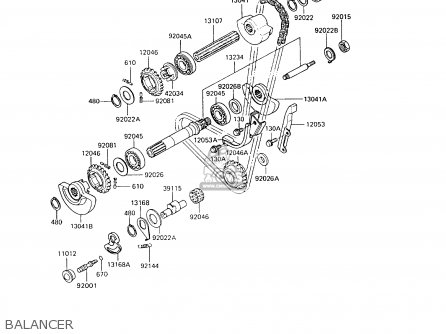 BALANCER - KL650A7 KLR650 1993 USA CALIFORNIA CANADA