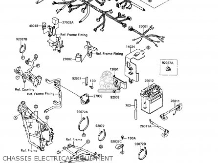 CHASSIS ELECTRICAL EQUIPMENT - KL650A7 KLR650 1993 USA CALIFORNIA CANADA